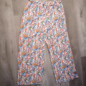 2/$30.00 Mix & Match - Self Ladies Boho Style Elastic Waist Wide Leg Pants